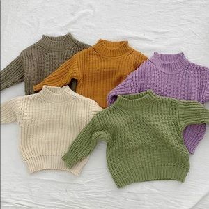 NWT Mocha Oversized Knit Sweater (5T)